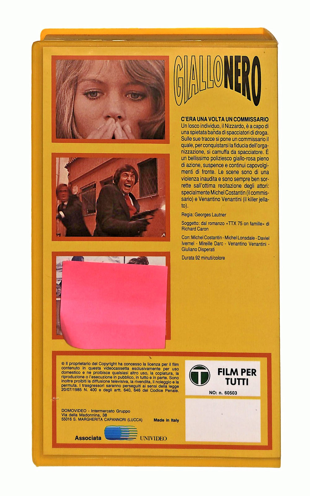 EBOND C Era Una Volta Un Commissario Giallonero Domovideo VHS VH002383