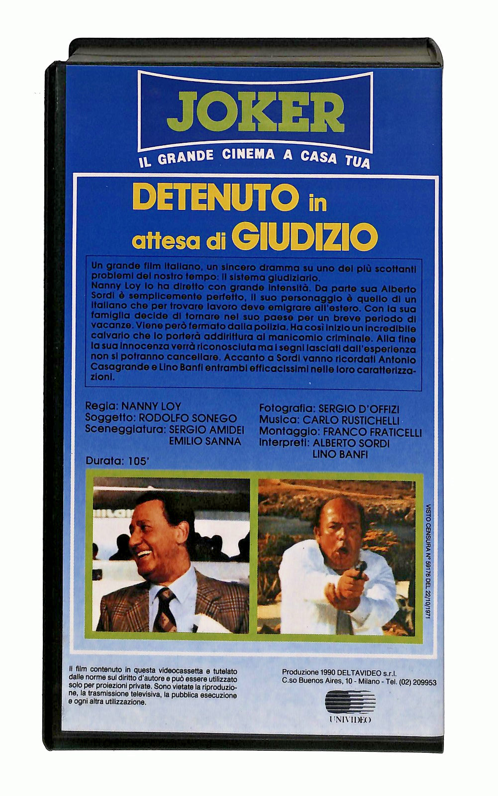 EBOND Detenuto In Giudizio Banfi Sordi Joker Deltavideo VHS VH002410