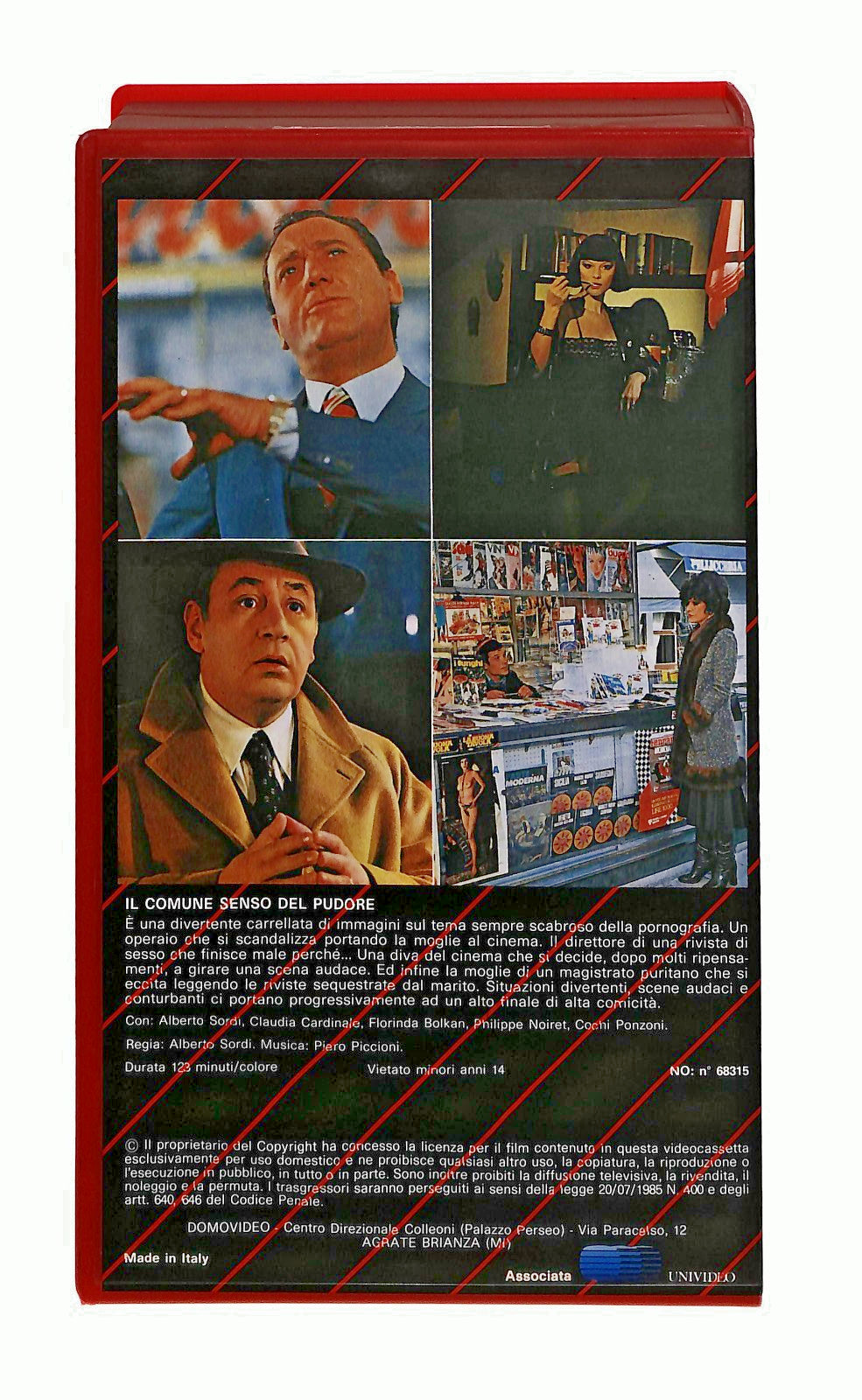 EBOND Il Comune Senso Del Pudore Alberto Sordi Bolkan Domovideo VHS VH002417