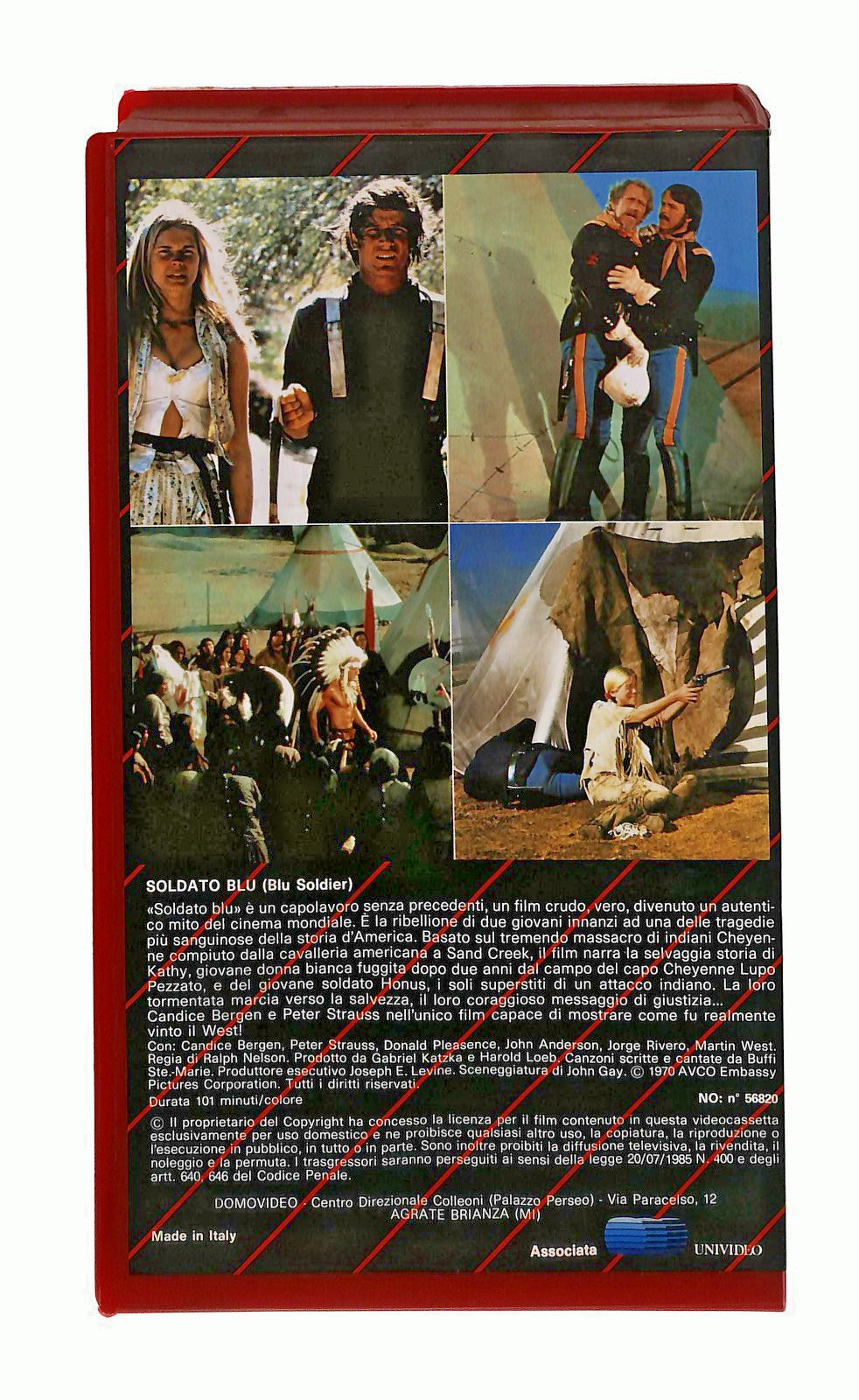 EBOND Soldato Blu Bergen Strauss Pleasence Domovideo VHS VH002421