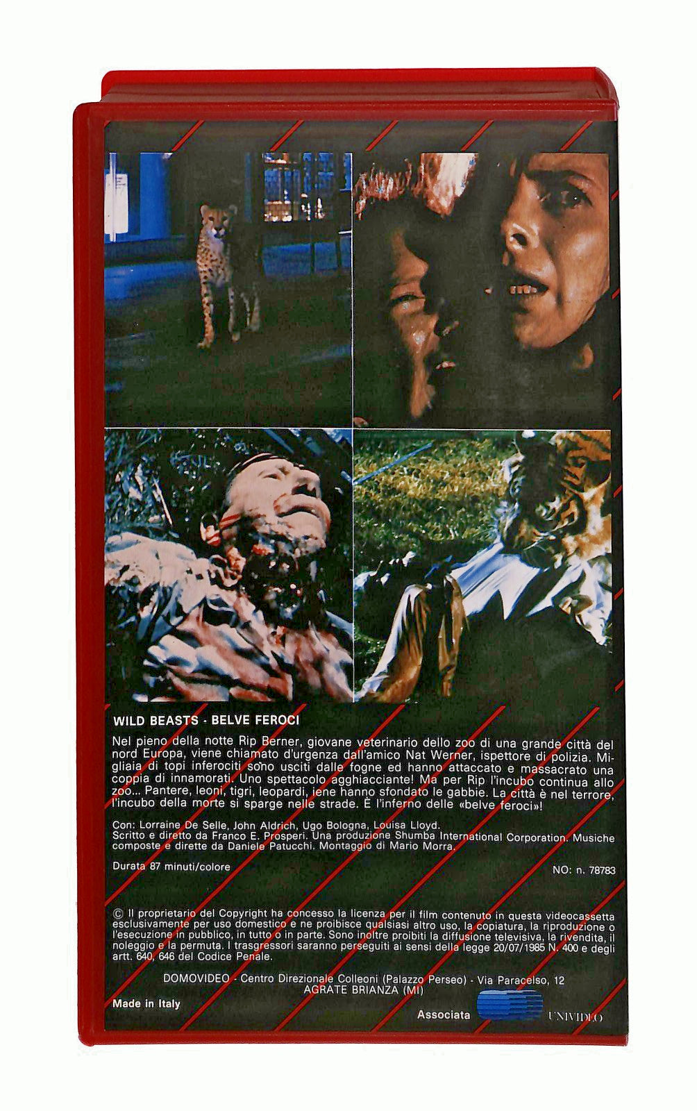 EBOND Wild Beast Le Bestie Feroci Domovideo VHS VH002432