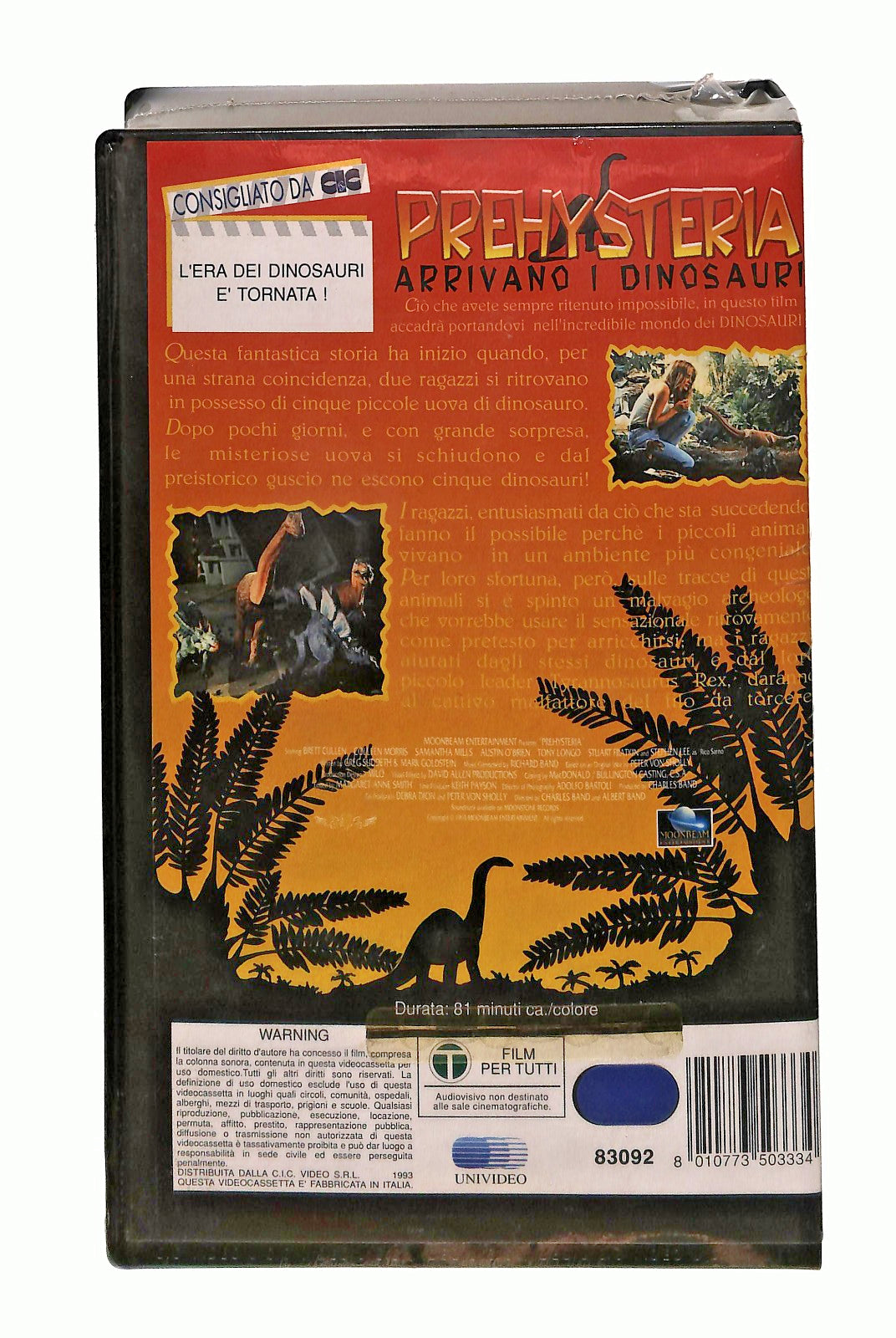 EBOND Prehysteria Arrivano i Dinosauri Paramaunt VHS VH002457