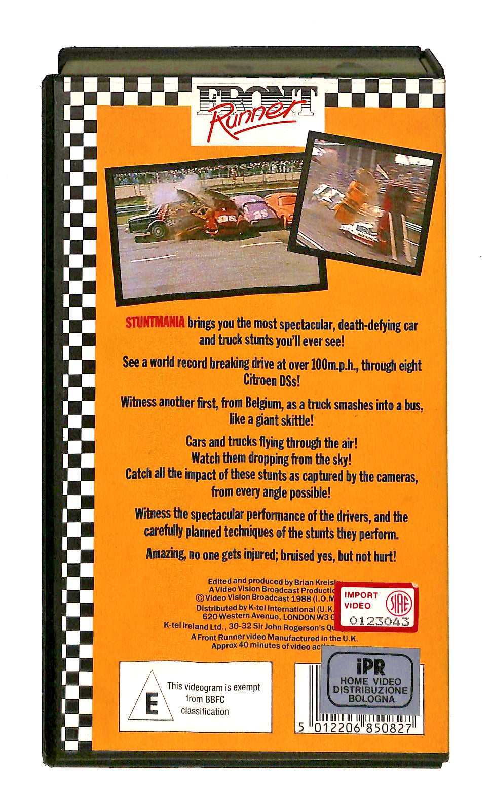 EBOND Stunt Mania Front Runnner No Ita VHS VH002472