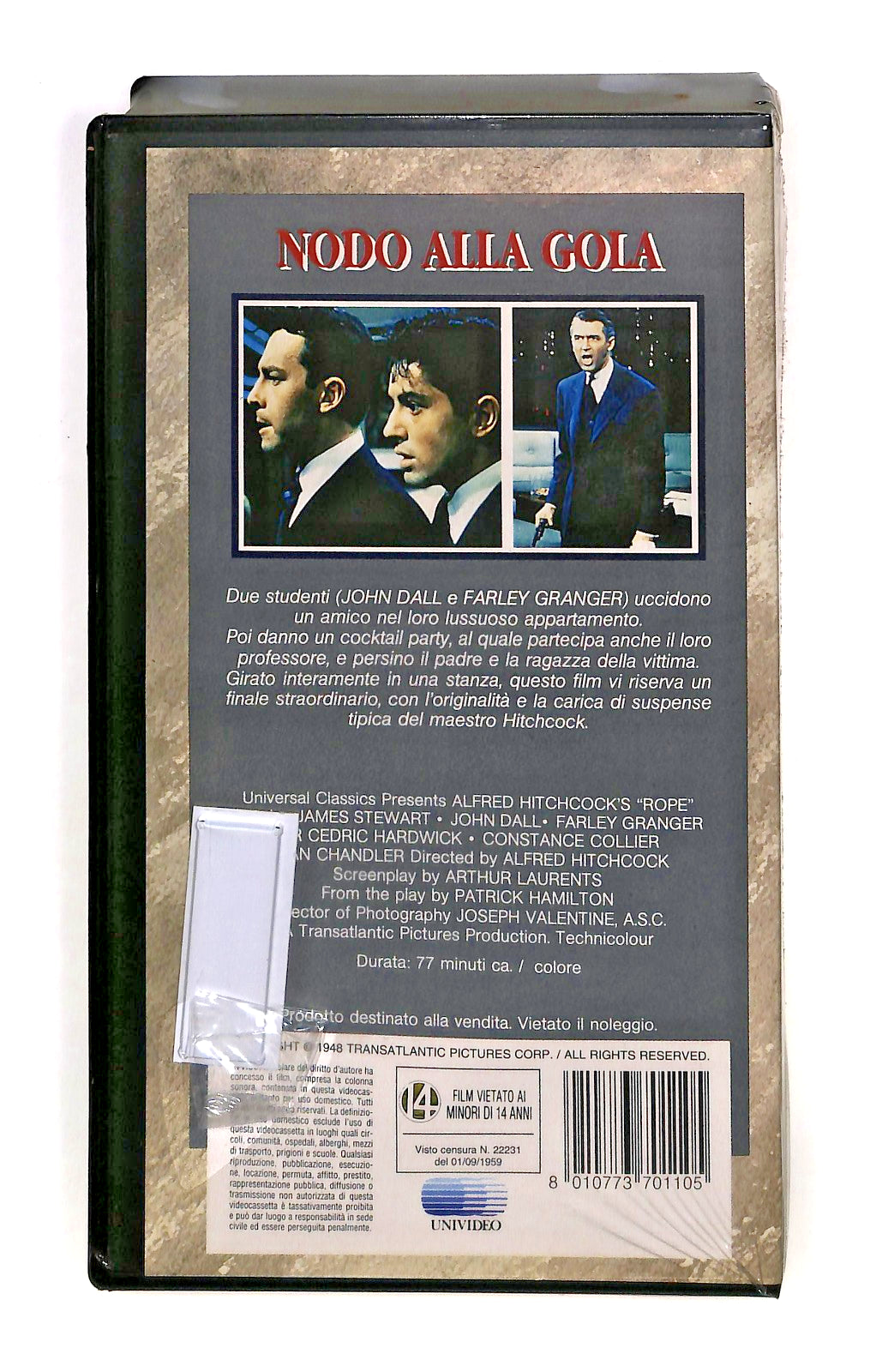 EBOND Nodo Alla Gola Hitchcock Universal Cic VHS VH002505