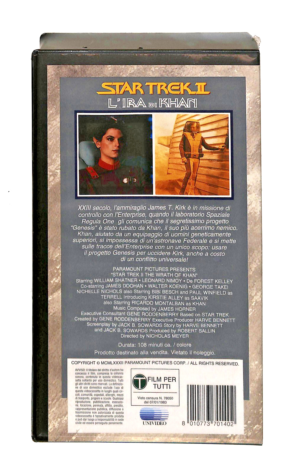 EBOND Star Trek Ii L Ira Di Khan Paramount Cic VHS VH002519