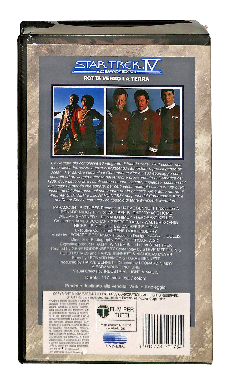 EBOND Star Trek Iv Rotta Verso La Terra Paramount Cic VHS VH002522