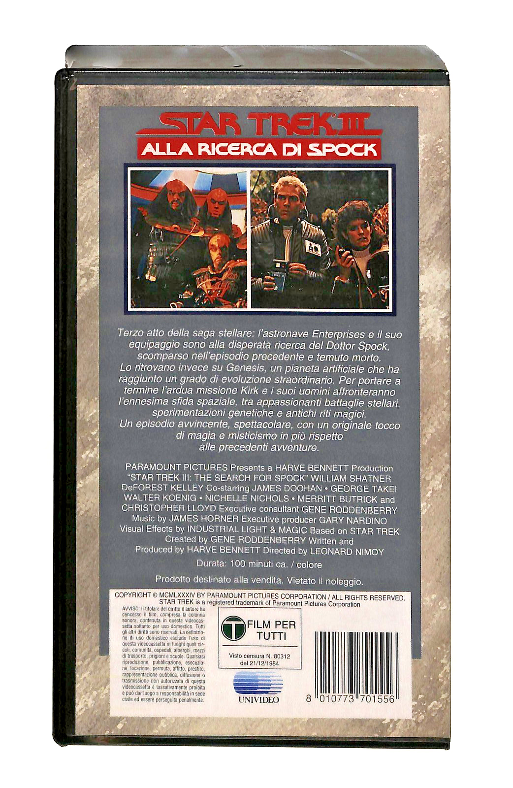 EBOND Star Trek Iii Alla Ricerca Di Spock Paramount Cic VHS VH002523