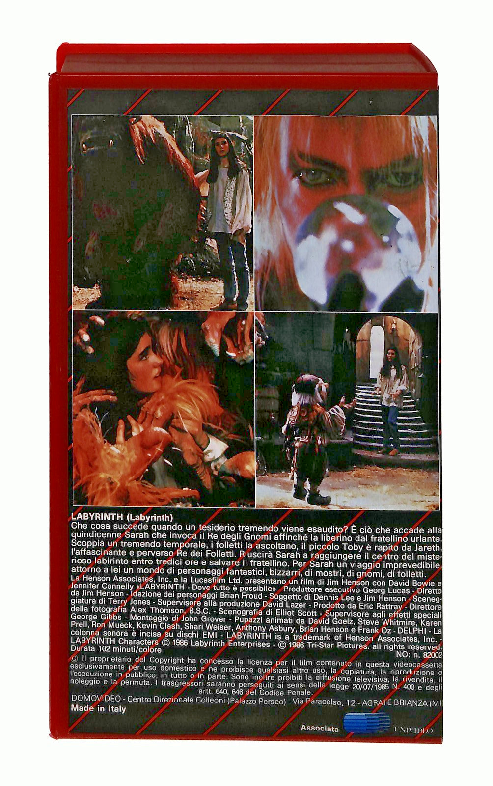 EBOND Labyrinth David Bowie Domovideo VHS VH002575