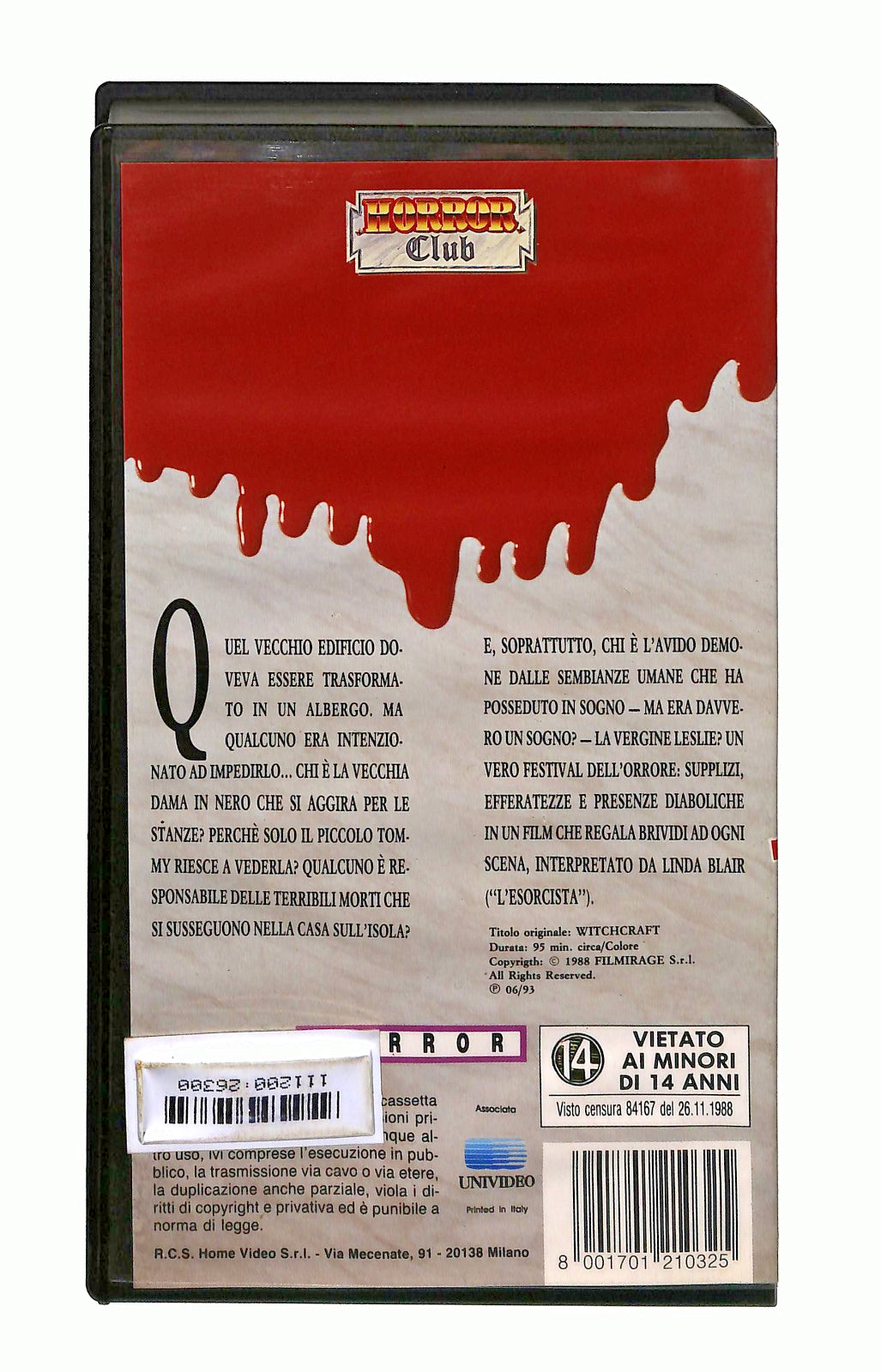 EBOND La Casa 4 Horror Club Panarecord VHS VH002576