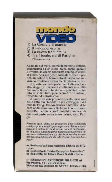 EBOND Grecia Australia Parigi Mondo In Video N 5 VHS VH002583
