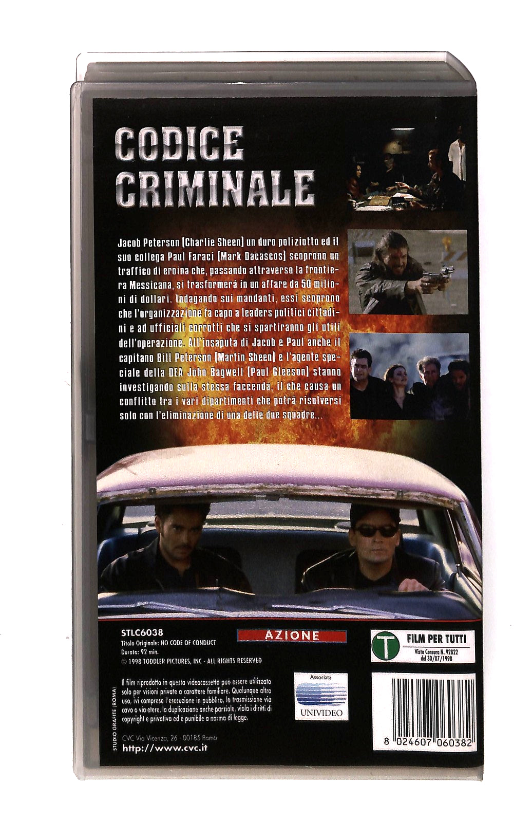 EBOND Codice Criminale Mark Dacascos Cvc VHS VH002628