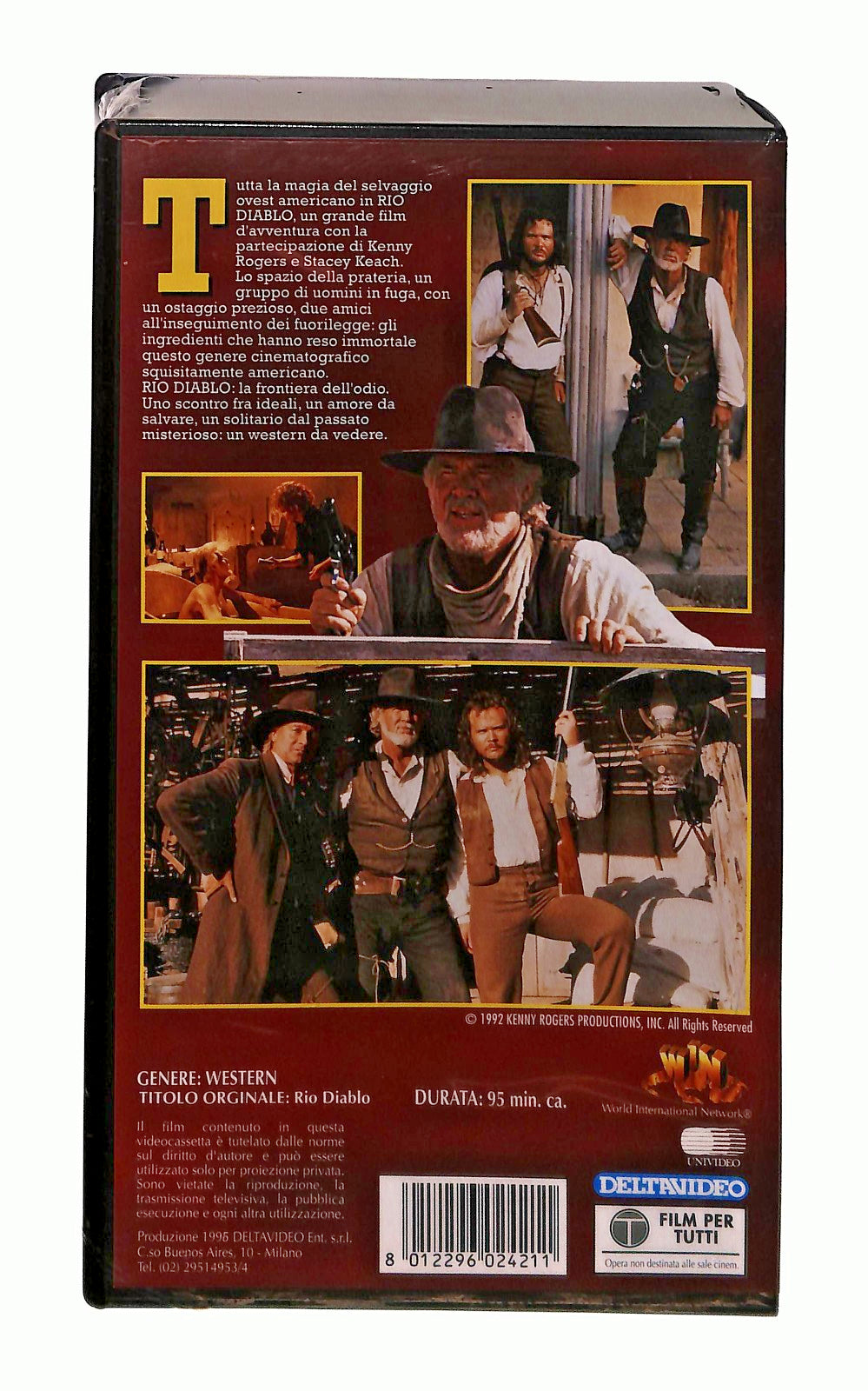 EBOND Rio Diablo La Frontiera Dell Odio Kenny Rogers Deltavideo VHS VH002670