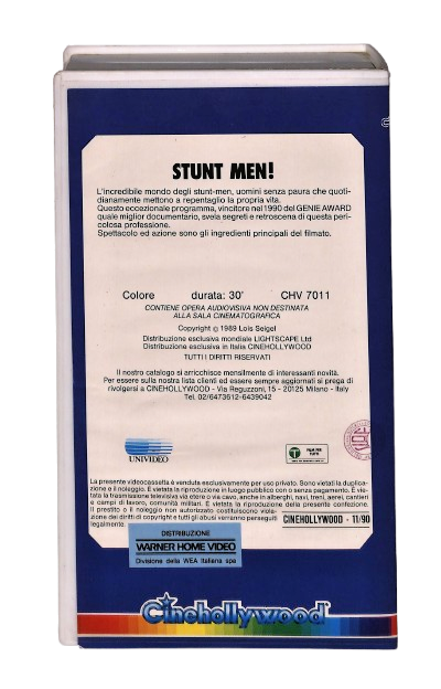 EBOND Stunt Men Cinehollywood VHS VH002705