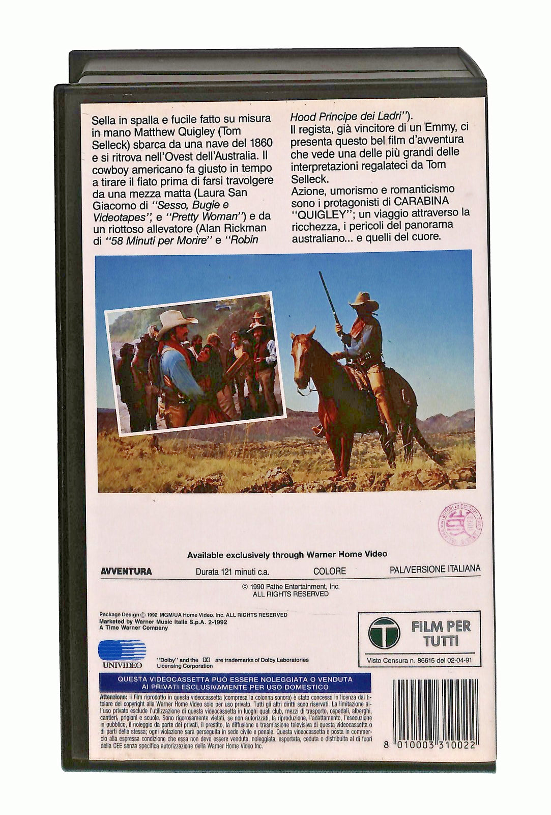 EBOND Carabina Quigley Tom Selleck Mgm Ua VHS VH002735