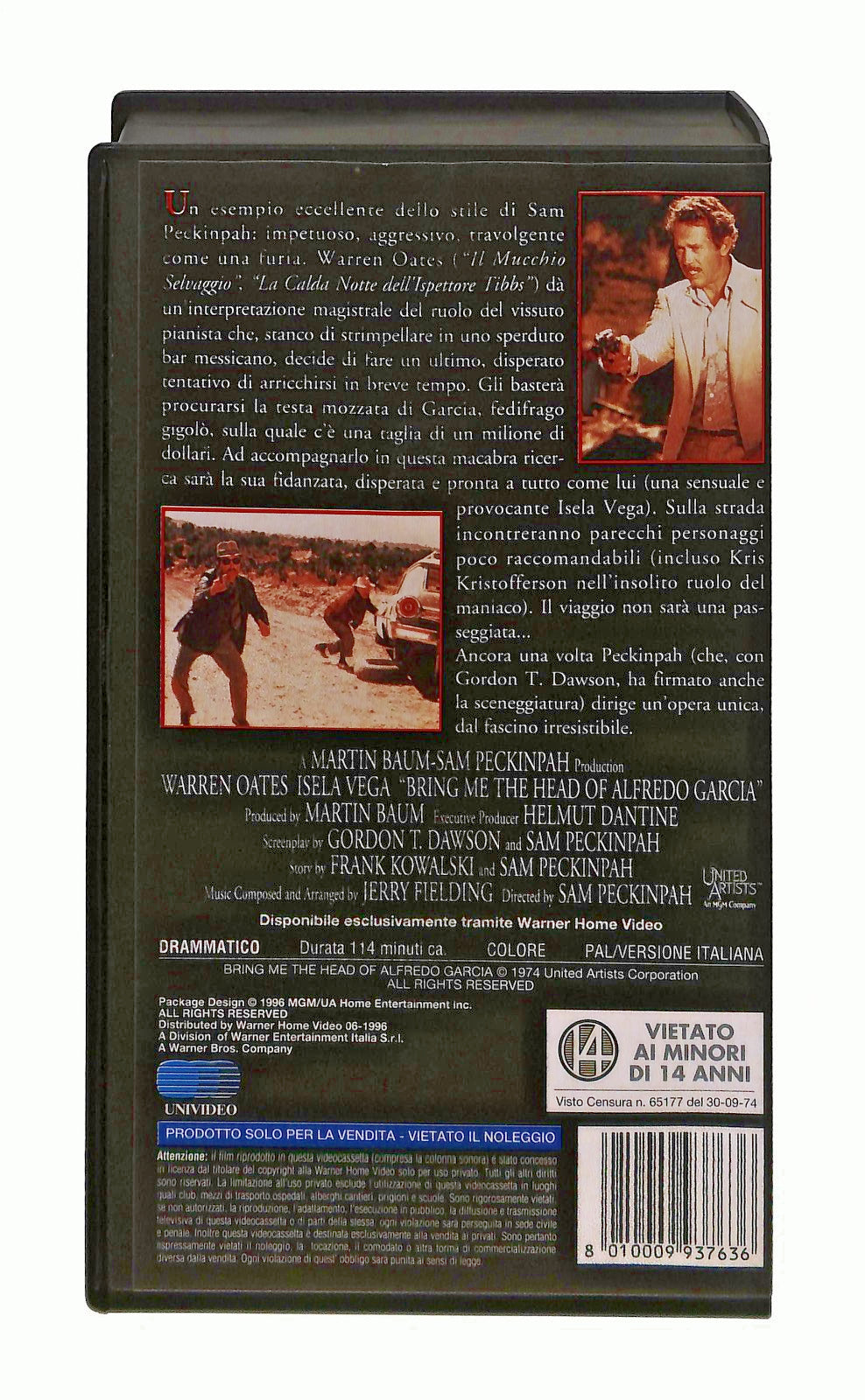 EBOND Voglio La Testa Di Garcia Gli Scudi Mgm Ua VHS VH002757