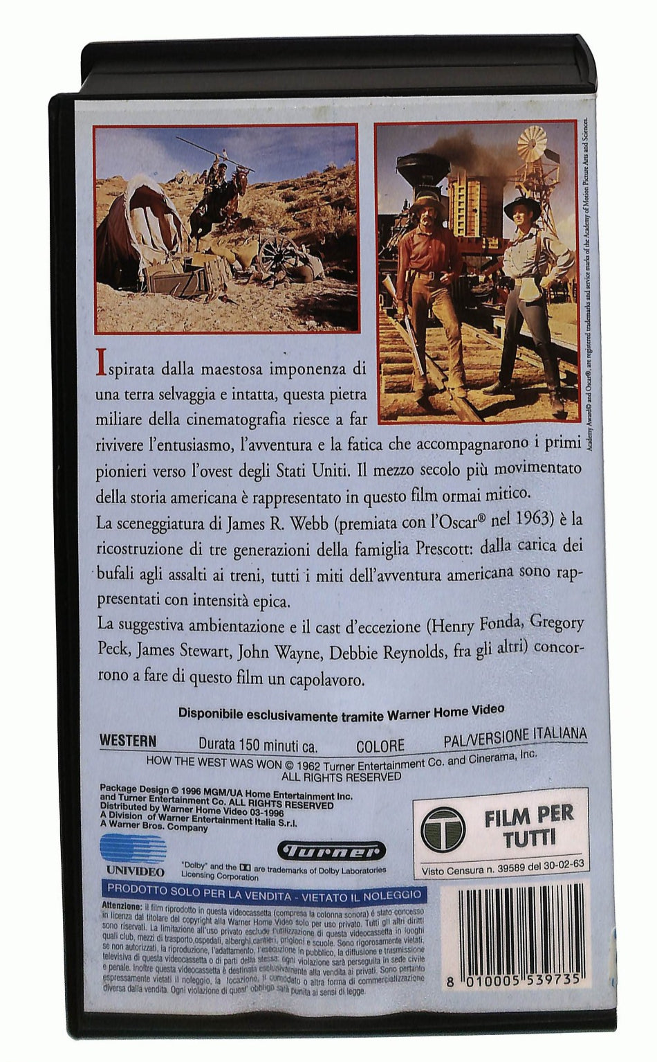 EBOND La Conquista Del West Gli Scudi Mgm Ua VHS VH002762