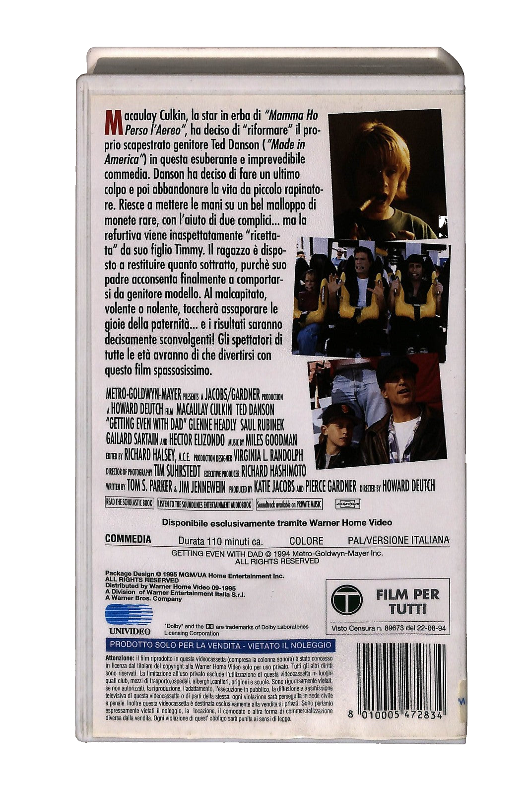 EBOND Papa Ti Aggiusto Io Gli Scudi Mgm Ua VHS VH002817