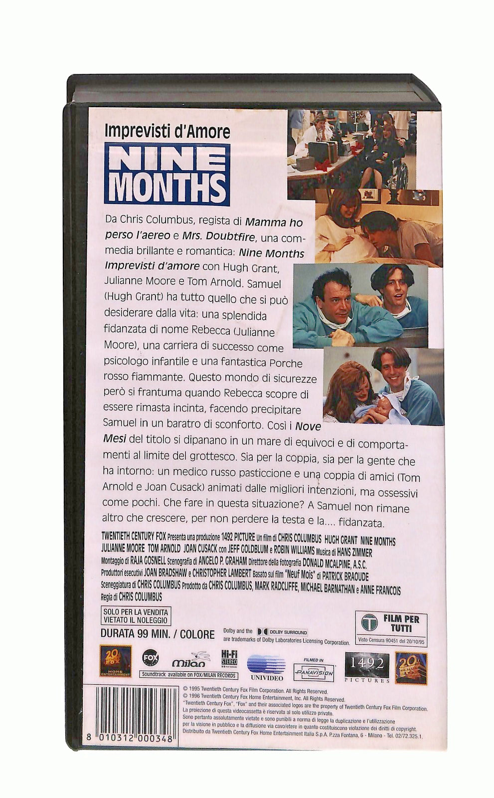 EBOND Nine Months Hugh Grant Fox VHS VH002881