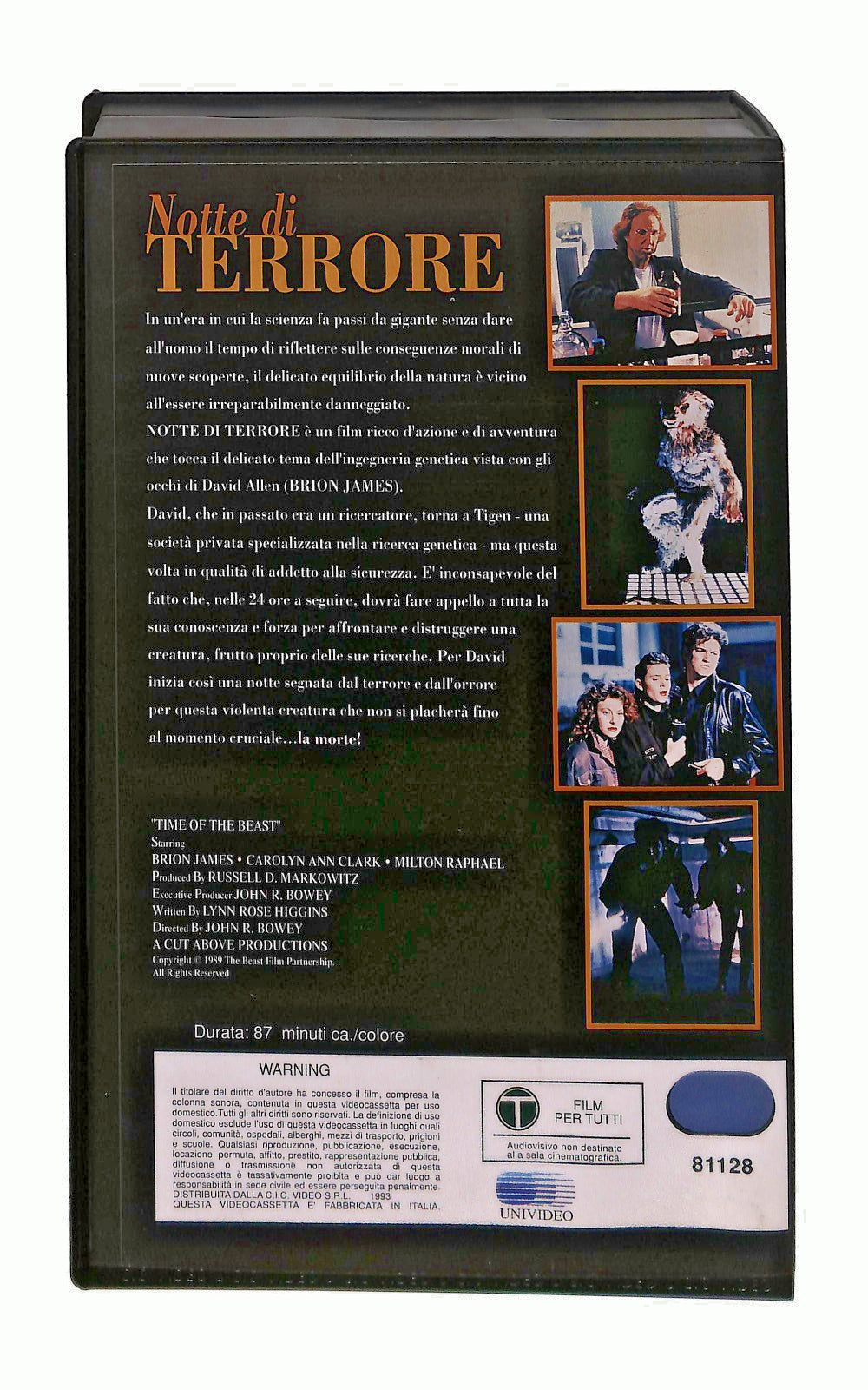 EBOND Notte Di Terrore Universal VHS VH002910