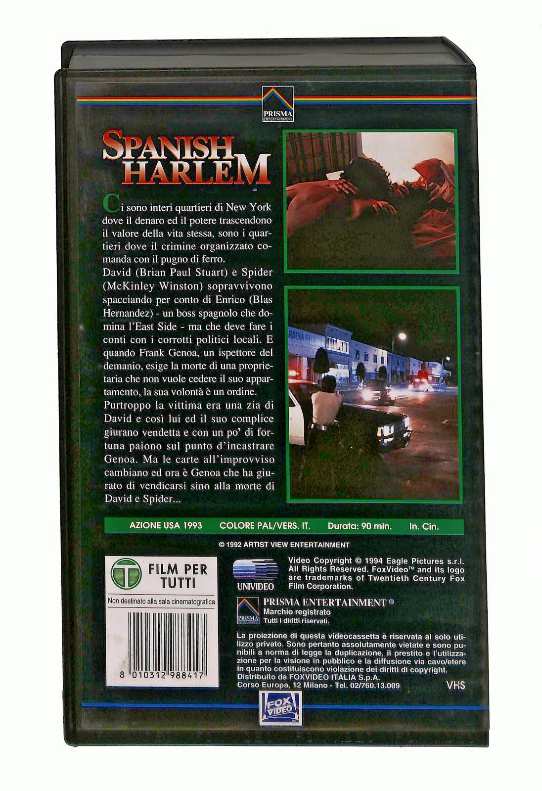 EBOND Spanish Harlem Fox Prisma VHS VH002929