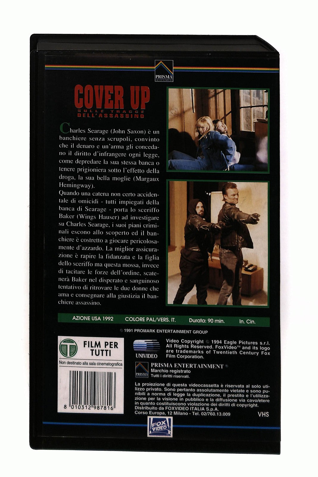 EBOND Cover Up Fox Prisma VHS VH002965