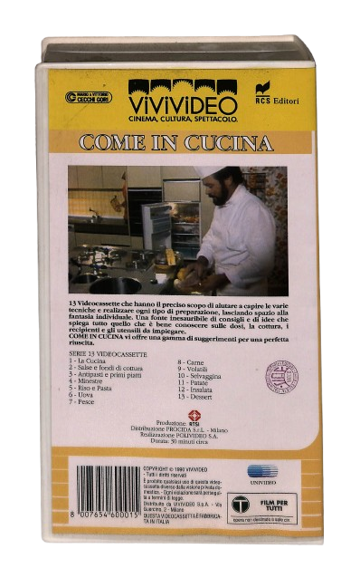 EBOND Come In Cucina La Cucina Vivivideo VHS VH003372