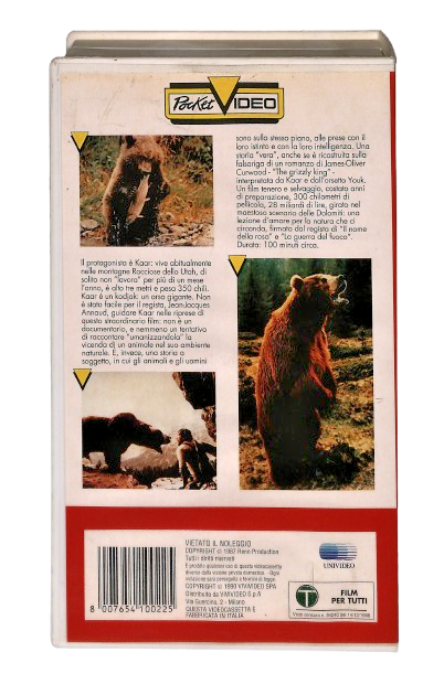 EBOND L Orso Vivivideo VHS VH003682