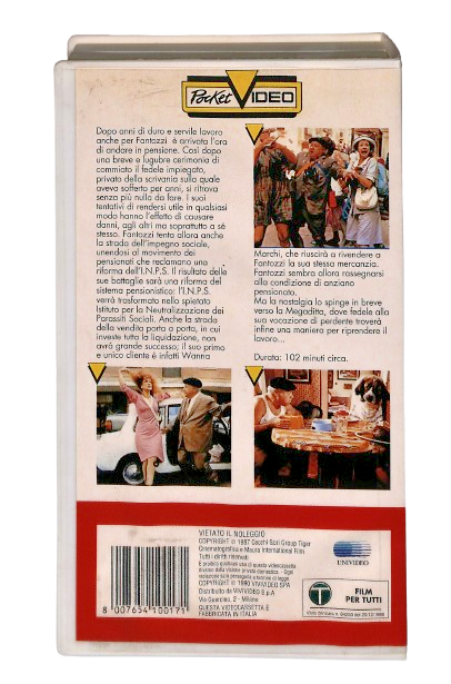 EBOND Fantozzi Va In Pensione Vivivideo VHS VH003684
