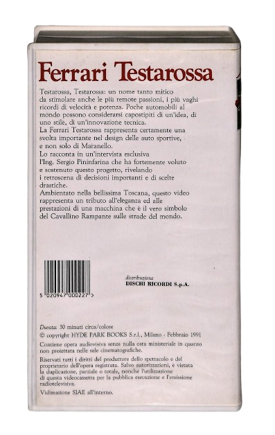 EBOND Ferrari Video Ferrari Testarossa VHS VH003811