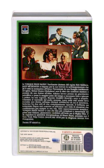 EBOND Cinque Pezzi Facili Columbia Winners VHS VH004061