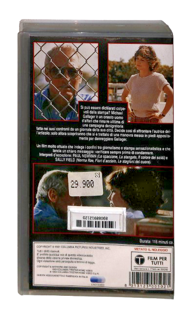 EBOND Diritto Di Cronaca Columbia Winners VHS VH004282