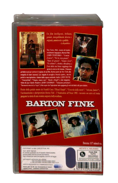 EBOND Barton Fink Columbia Winners VHS VH004283