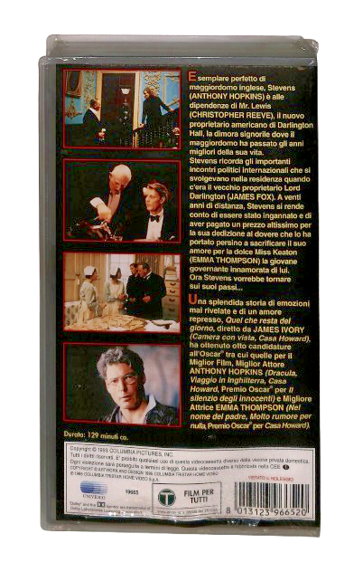 EBOND Quel Che Resta Del Giorno Columbia Winners VHS VH004285