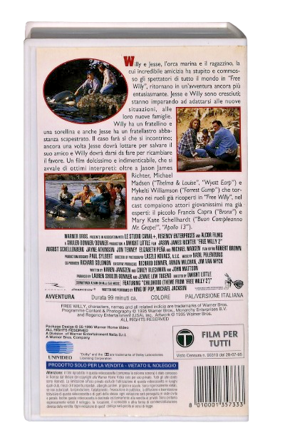 EBOND Free Willy 2 Gli Scudi Wb VHS VH004303