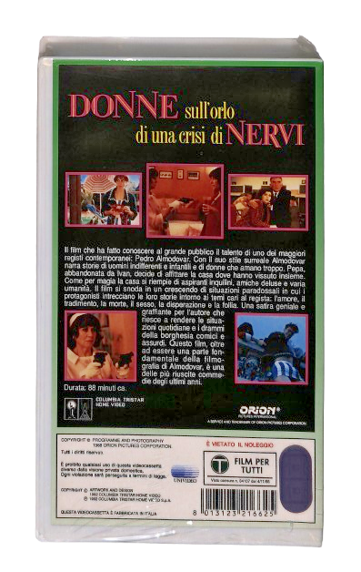 EBOND Donne Sull Orlo Di Una Crisi Di Nervi Columbia Winners VHS VH004316