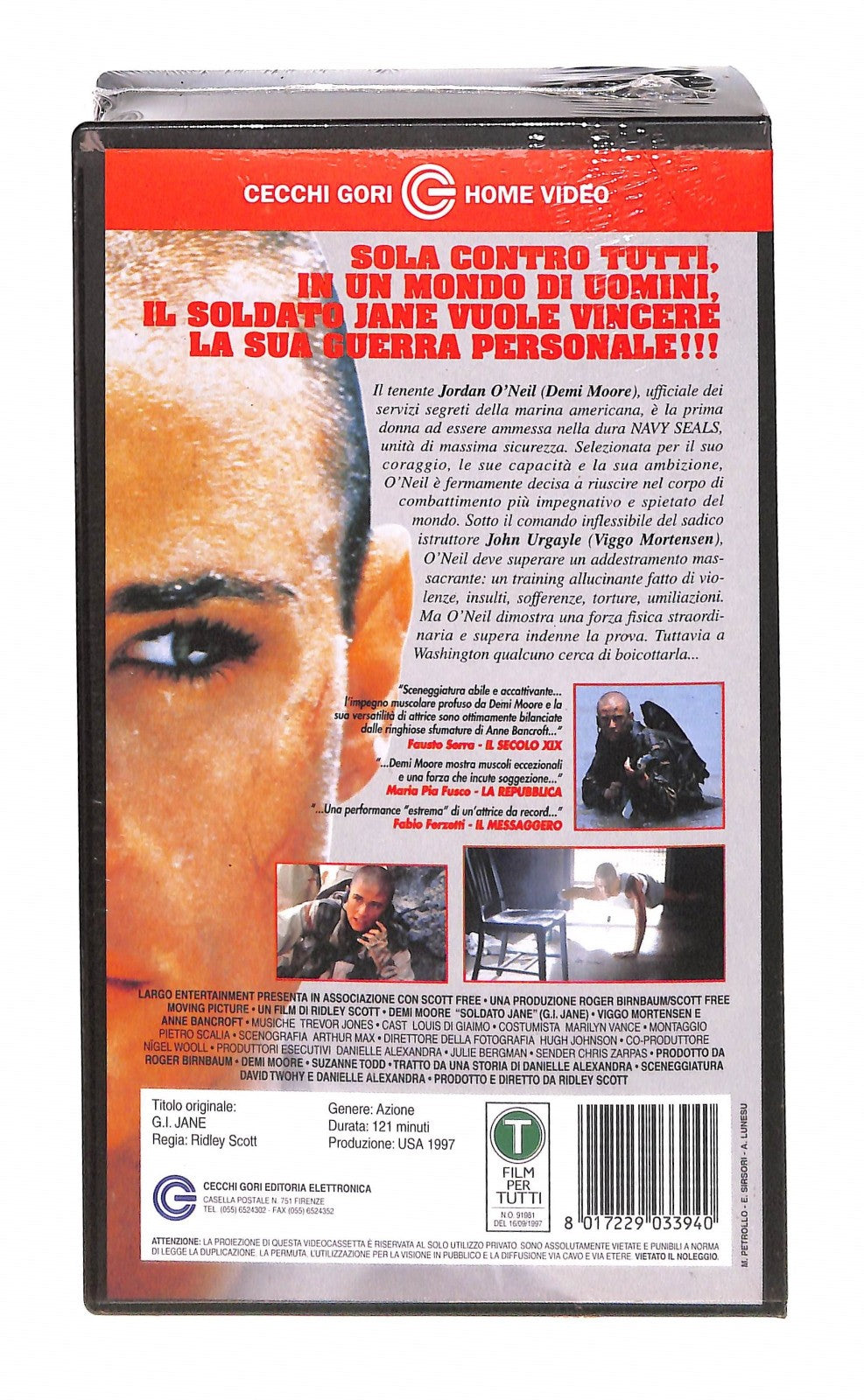 EBOND Soldato Jane Cecchi Gori Home Video VHS VH004381