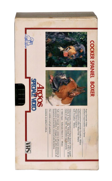 EBOND Cocker Spaniel Boxer Argos Speciale Video Fido Bocconi VHS VH004485