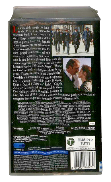 EBOND Wyatt Earp Gli Scudi Wb 2 VHS VH004528