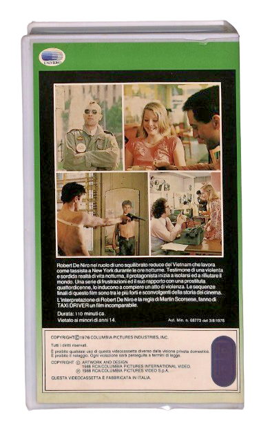 EBOND Taxi Driver De Niro Columbia Winners VHS VH004557