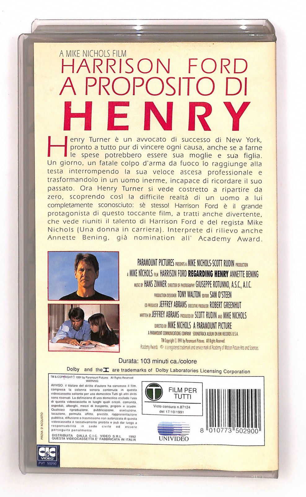 EBOND A Proposito Di Henry Paramount Cic VHS VH004969