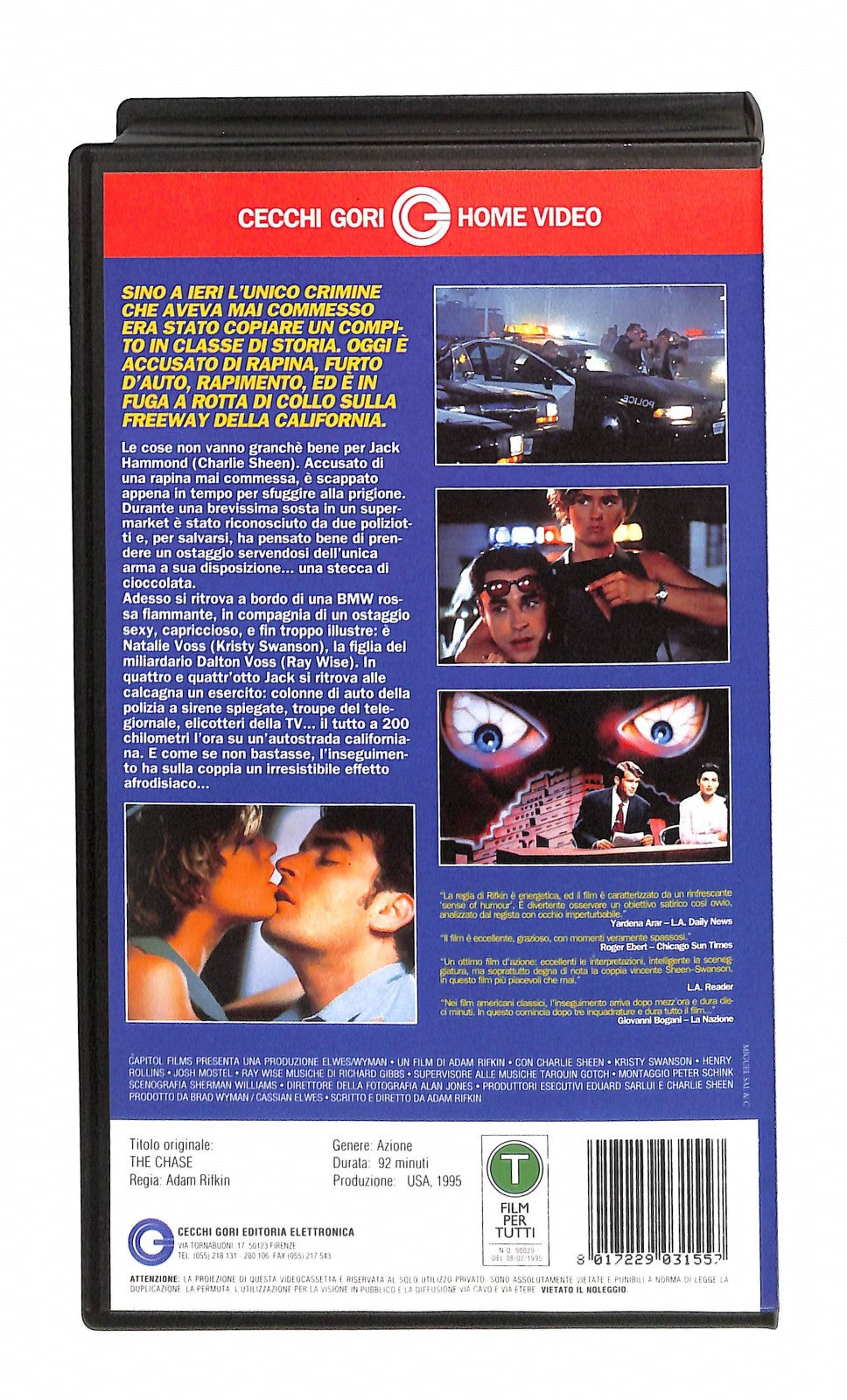 EBOND Sesso e Fuga Con l Ostaggio Cecchi Gori Home Video VHS VH005370