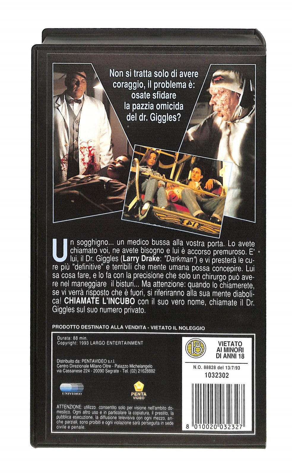 EBOND Dr Giggles Medusa VHS VH005386