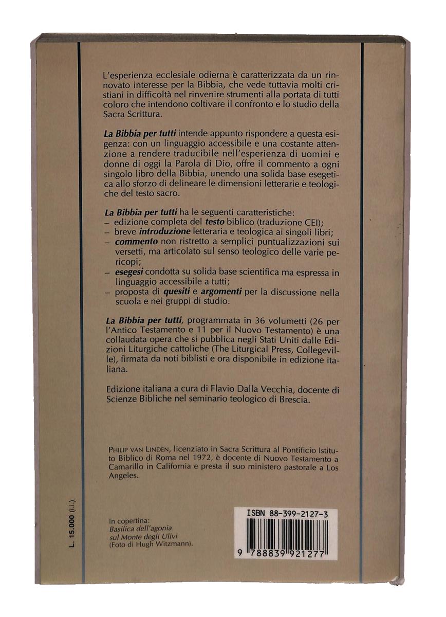 EBOND Vangelo Secondo Marco Philip Van Linden Queriniana Libro LI042110