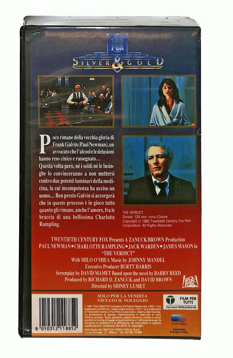EBOND Il Verdetto Sidney Lumet Univideo Cbs Fox VHS VH00221