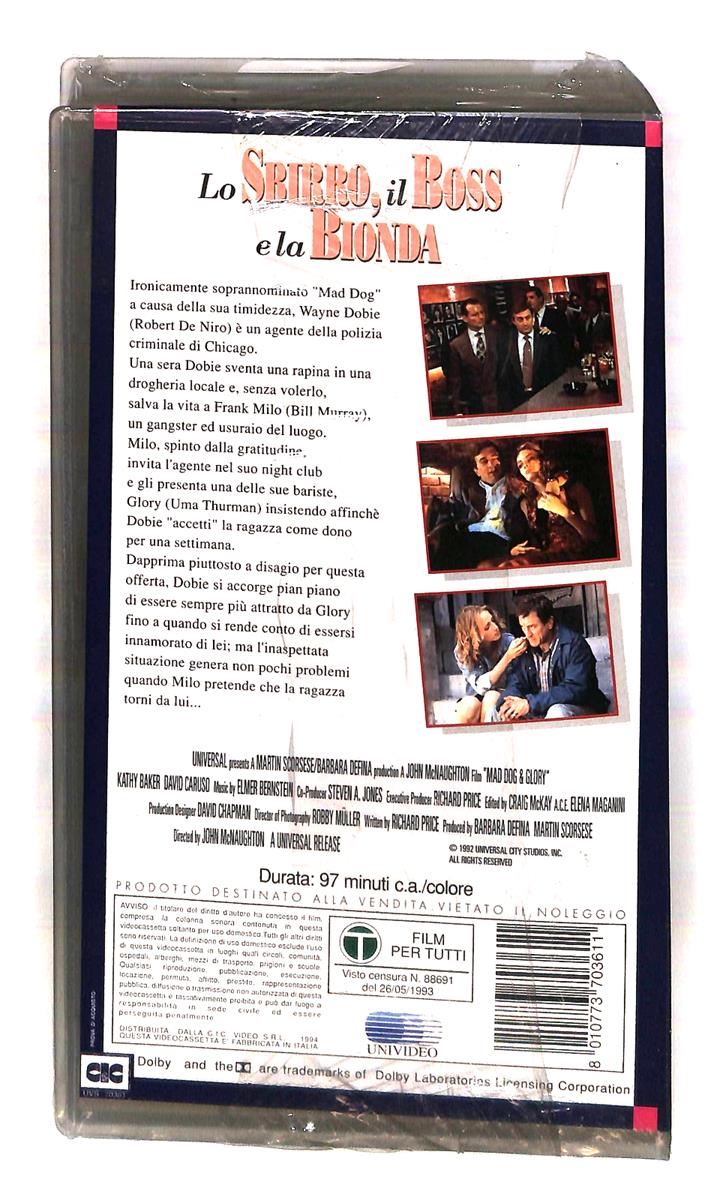 EBOND Lo Sbirro Il Boss La Bionda Universal Cic VHS VH003283