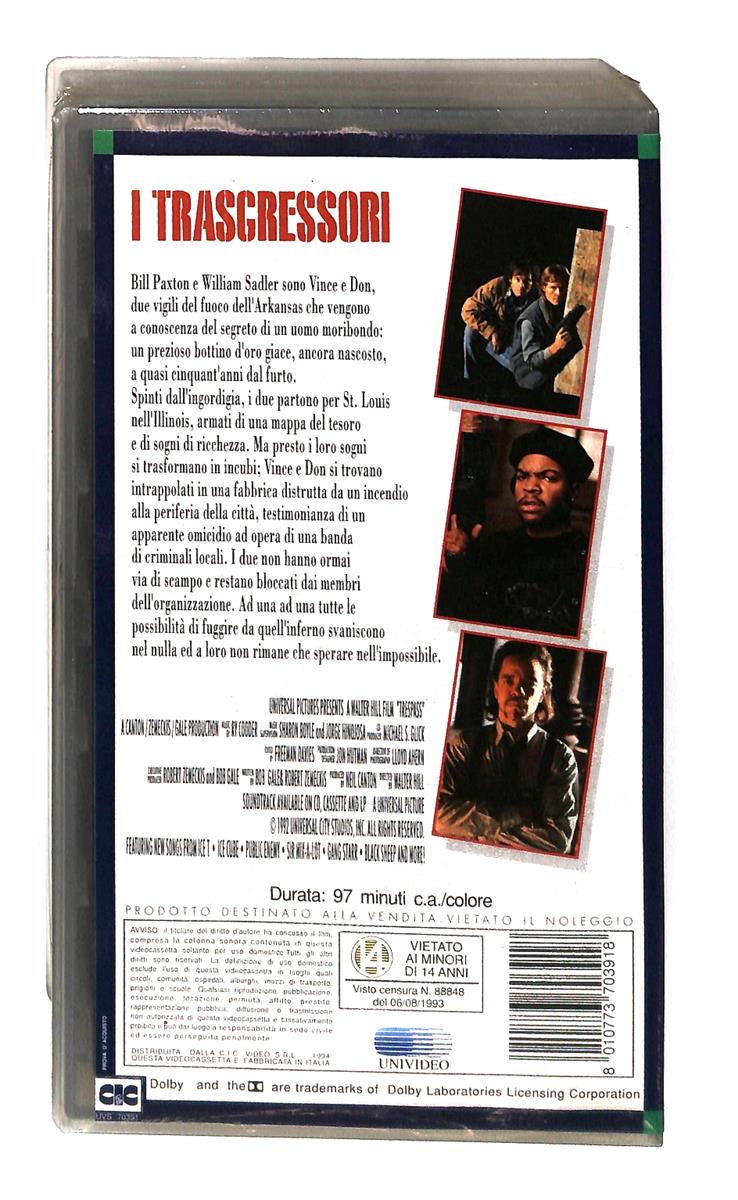 EBOND I Trasgressori Universal Cic VHS VH003481