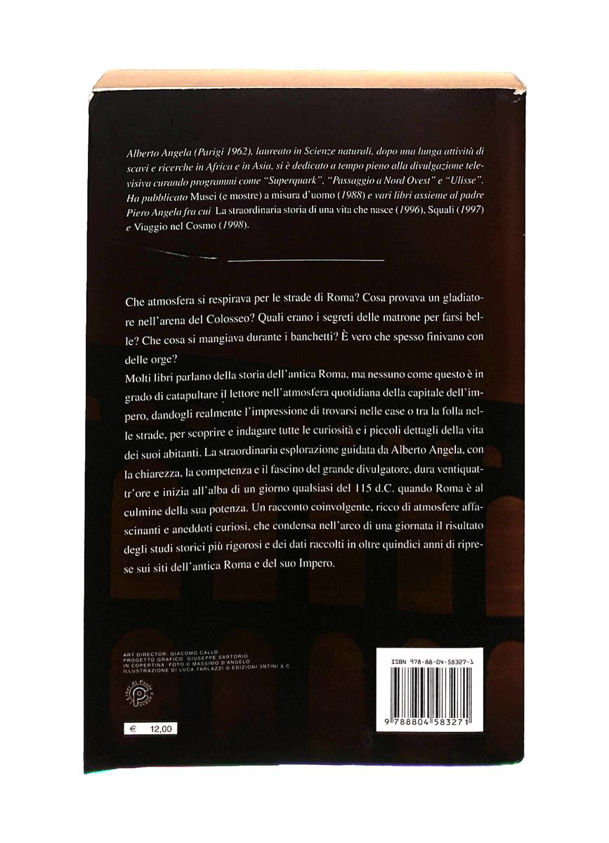 EBOND Una Giornata Nell'antica Roma Alberto Angela Mondadori Libro LI041276
