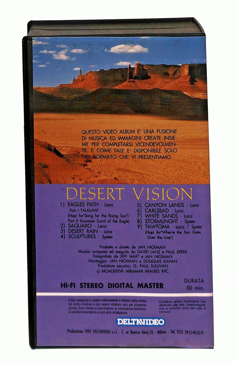 EBOND Desert Vision New Age Music Deltavideo Edizione Italiano VHS VH003263