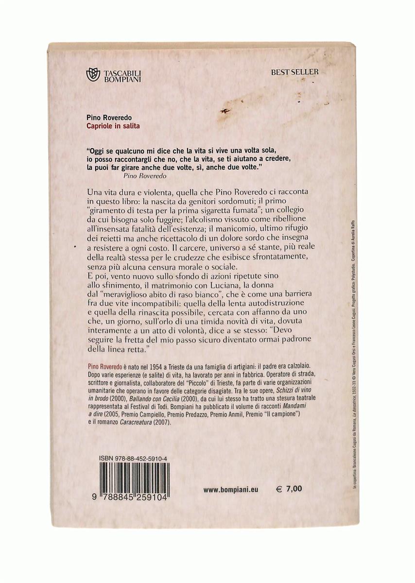 EBOND Capriole In Salita Pino Roveredo Bompiani Libro LI041881