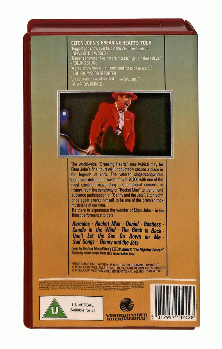 EBOND The Afternoon Concert Elton John No Ita In Lingua Inglese VHS VH003777
